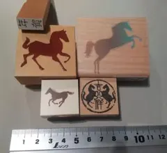 2026年午年馬柄ハンコはんこ年賀セットスタンプ年賀状用干支
