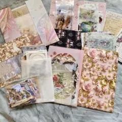 ⑦ 紙もの コラージュ素材 おすそ分けセット ジャンクジャーナル