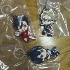 ハイキュー でふぉラバ めじるしガチャマスコット 影山 月島 黒尾