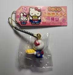 キティ　hello kitty ご当地　根付け　ストラップ　葉朗彩々　ゴールド キティ hello kitty ご当地 根付け ストラップ 葉朗彩々 ゴールド