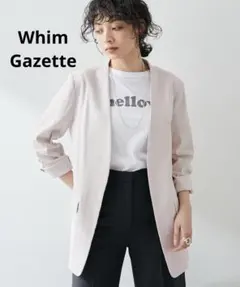 Whim Gazette ウィム ガゼット 今期シアーノーカラージャケット - メルカリ