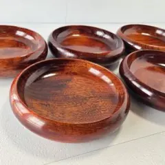 天然木 漆器 サラダボウル 5客