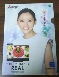 三菱電機のレーザー液晶テレビREAL　 A4クリアファイル 杏さん