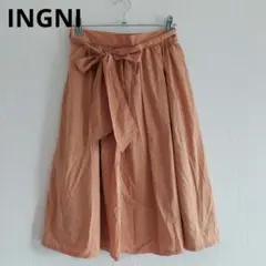 INGNI　スカート　M　ブラウン　イング　コットンスカートのサムネイル