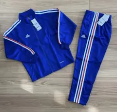 adidas ジャージ上下 青 ストライプ140センチ