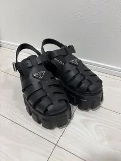 PRADA プラダ ラバーサンダル ブラック 38 新品 未使用のサムネイル