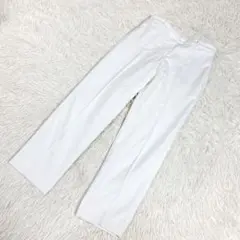 PLST プラステ　カジュアルパンツ　ビジネス　ホワイト　白　Mサイズ