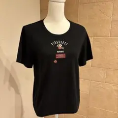 PINK HOUSE ラズベリーモチーフ 半袖カットソー ブラックのサムネイル