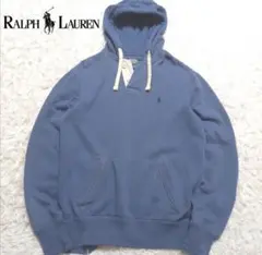90s　Ralph Lauren 青 フード付きパーカー