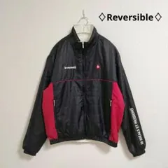 ルコックゴルフ リバーシブル 中綿ブルゾン M 黒×白 QG6188