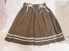 axes femme ポエティック フレアスカート ブラウン 茶色のサムネイル