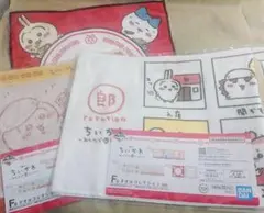 1番くじ　ちいかわ　みんなでラーメン F賞 タオルコレクション 3種