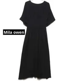 Mila owen ウエストタックフレアワンピース