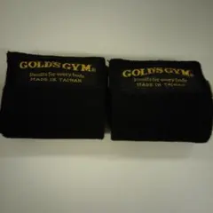 h*2様 GOLD'S GYM リストガード ブラック 左右セットのサムネイル