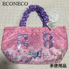 エコネコ フリル トートバッグ ピンクのサムネイル