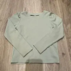 ミントグリーン 長袖カットソー 110