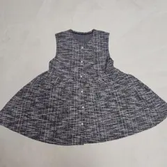 ラメツイードペプラムベスト