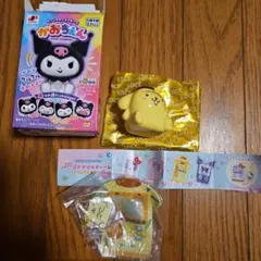 サンリオキャラクターズ　かおちぇん　ポムポムプリン クリアチャーム