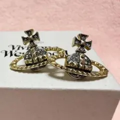 美品】ゲイルピアス GAIL ゴールドリボン×シルバーオーブ - メルカリ