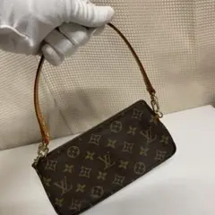 LOUIS VUITTON ポーチ ワンショルダー モノグラム　PVC ブラウン