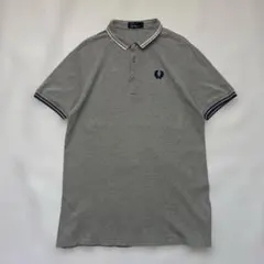 FRED PERRY フレッドペリー ポロシャツ グレー Mサイズ 半袖 - メルカリ