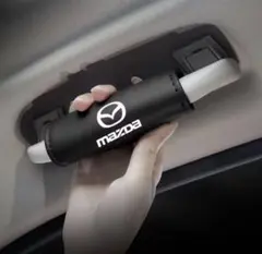 マツダ　PUレザー製　アシストグリップカバー2個　MAZDA ブラックのサムネイル