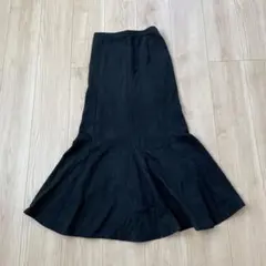 GRL ブラック フレアロングスカート マーメイドスカート Mサイズ