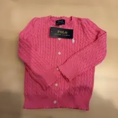 POLO RALPH LAUREN ピンクカーディガン 2T