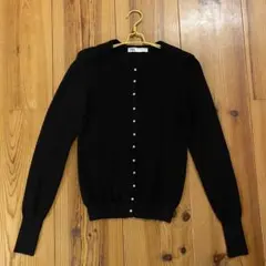 Zara ブラック　カーディガン