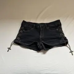 【Shein商品】ブラックデニムショートパンツ