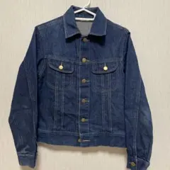 濃紺 ボタン付きデニムジャケット