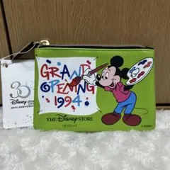 Disney Store♡30周年 アニバーサリー フラットポーチ
