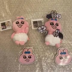 おぱんちゅうさぎ　SNS風アクリル 付きマスコット　ねこまみれ 犬