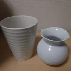 MEISSEN マイセン 波の戯れ ホワイト 花瓶　+胡蝶蘭の花瓶のサムネイル