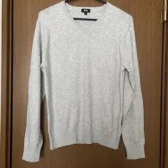 UNIQLO Vネックニット グレー Sサイズ
