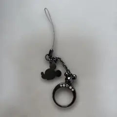 東京ディズニーリゾート ミッキー バッグチャーム リング ブラック