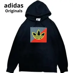 adidas Originals トレフォイル ビッグロゴ パーカー L相当