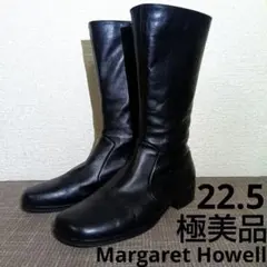 極美品　MARGARET HOWELL ショートブーツ サイドジップ22.5