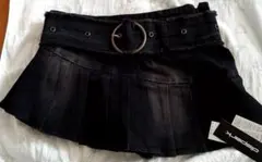 タグ付きdispark フリンジデニムスカパン