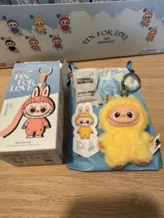 ひ*こ様 LABUBU PIN FOR LOVE P イニシャル　ミニラブブ