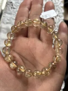 ゴールドタイチンルチルクォーツ ブレス10mm