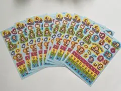 비매품 산리오 おさるのもんきち シール ステッカー 10枚セット