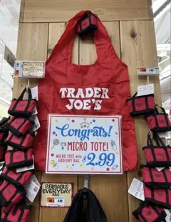 Trader Joe's Micro Tote【レッド】残り3点のサムネイル