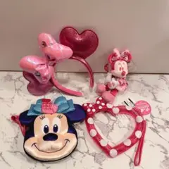 ミニーちゃん　カチューシャ ぬいぐるみ バッグ リング パルパルーザ　ディズニー