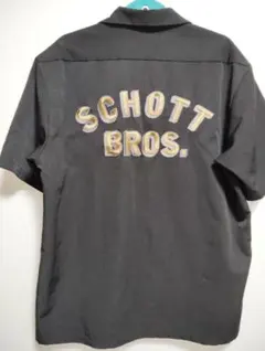 SCHOTT 半袖ワークシャツ ショット　ライダース　ハーレー 古着　アメカジ
