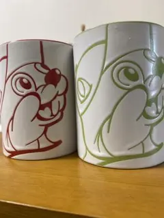 【新品・未使用】Buc-ee’s マグカップ 2個セット 赤緑