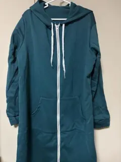 緑　グリーン　ロング　パーカー　冬用　洋服