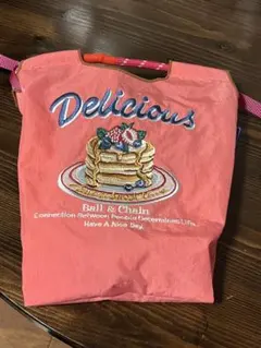 小さめ　Ball & Chain パンケーキ 刺繍 ショルダーバッグのサムネイル