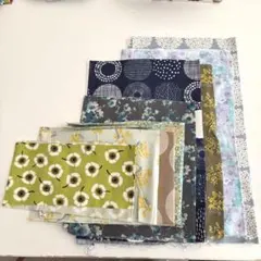 はぎれセット大② オックス生地　ガーゼ生地など