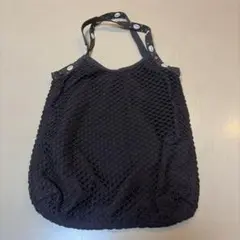 ダークブラウン メッシュトートバッグ　GAPのサムネイル